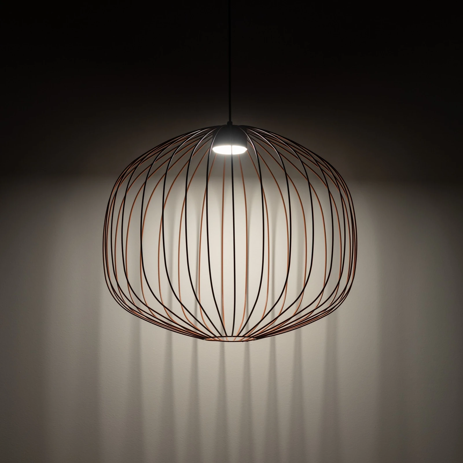 Pendant light 11 W – openwork, terracotta, GX53