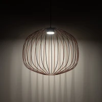 Pendant light 11 W – openwork, terracotta, GX53 - Image 3