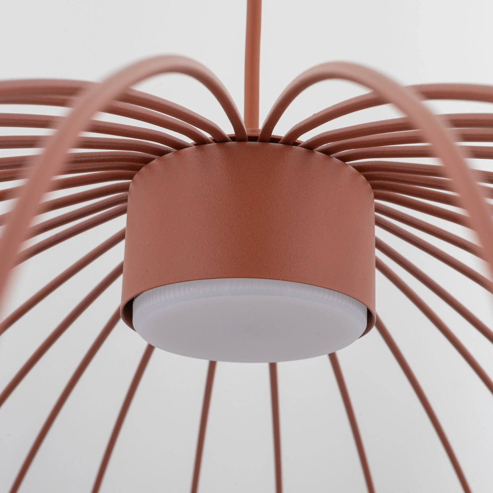 Pendant light 11 W – openwork, terracotta, GX53