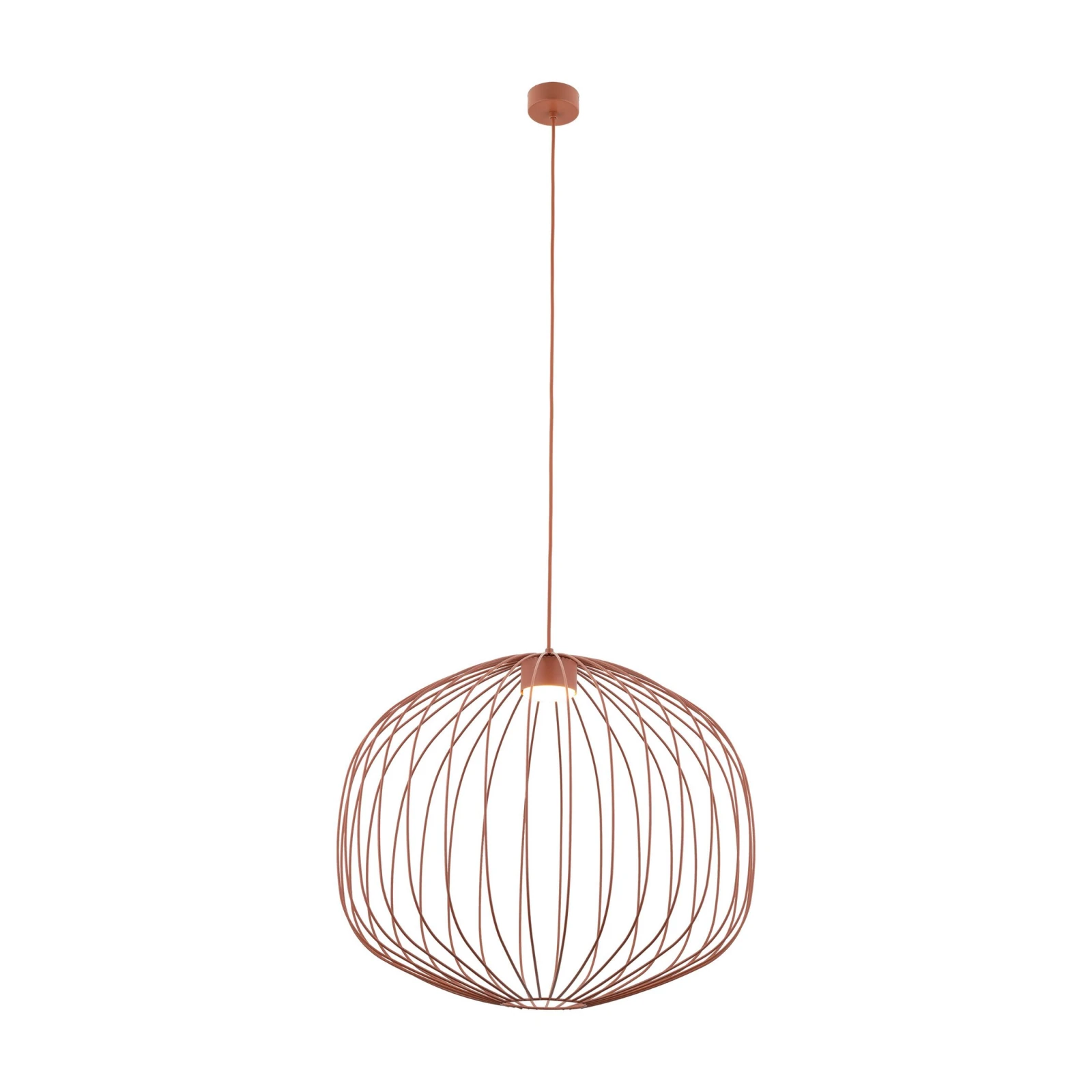 Pendant light 11 W – openwork, terracotta, GX53