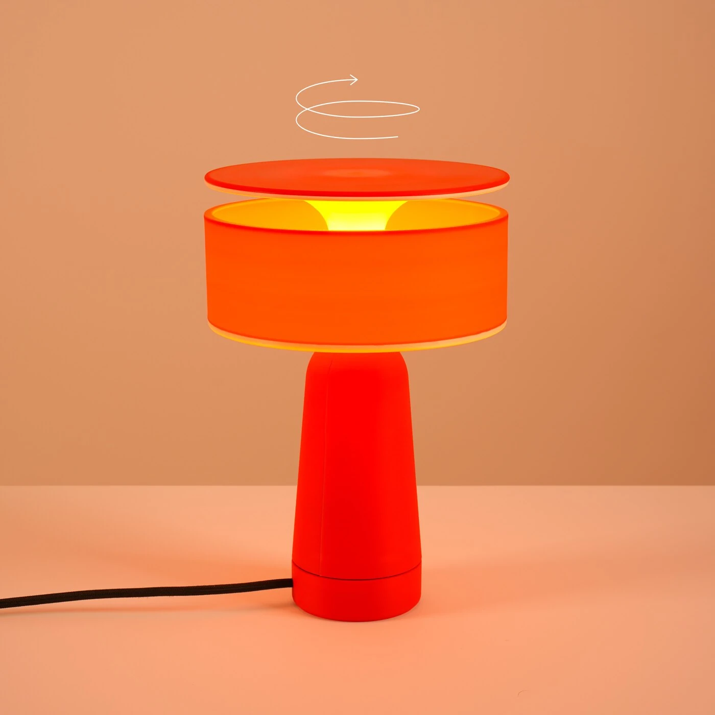 Stalinis šviestuvas 20 cm – apvalus, raudonas, G9 LED