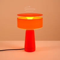 Stalinis šviestuvas 20 cm – apvalus, raudonas, G9 LED - Nuotrauka 1