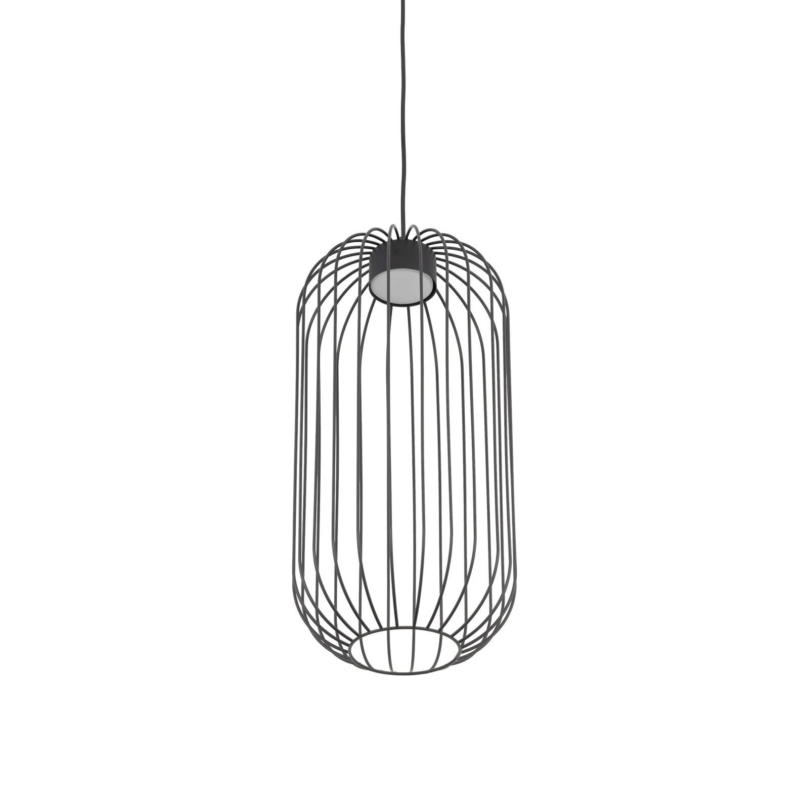 Pendant light 11 W – openwork, black, GX53