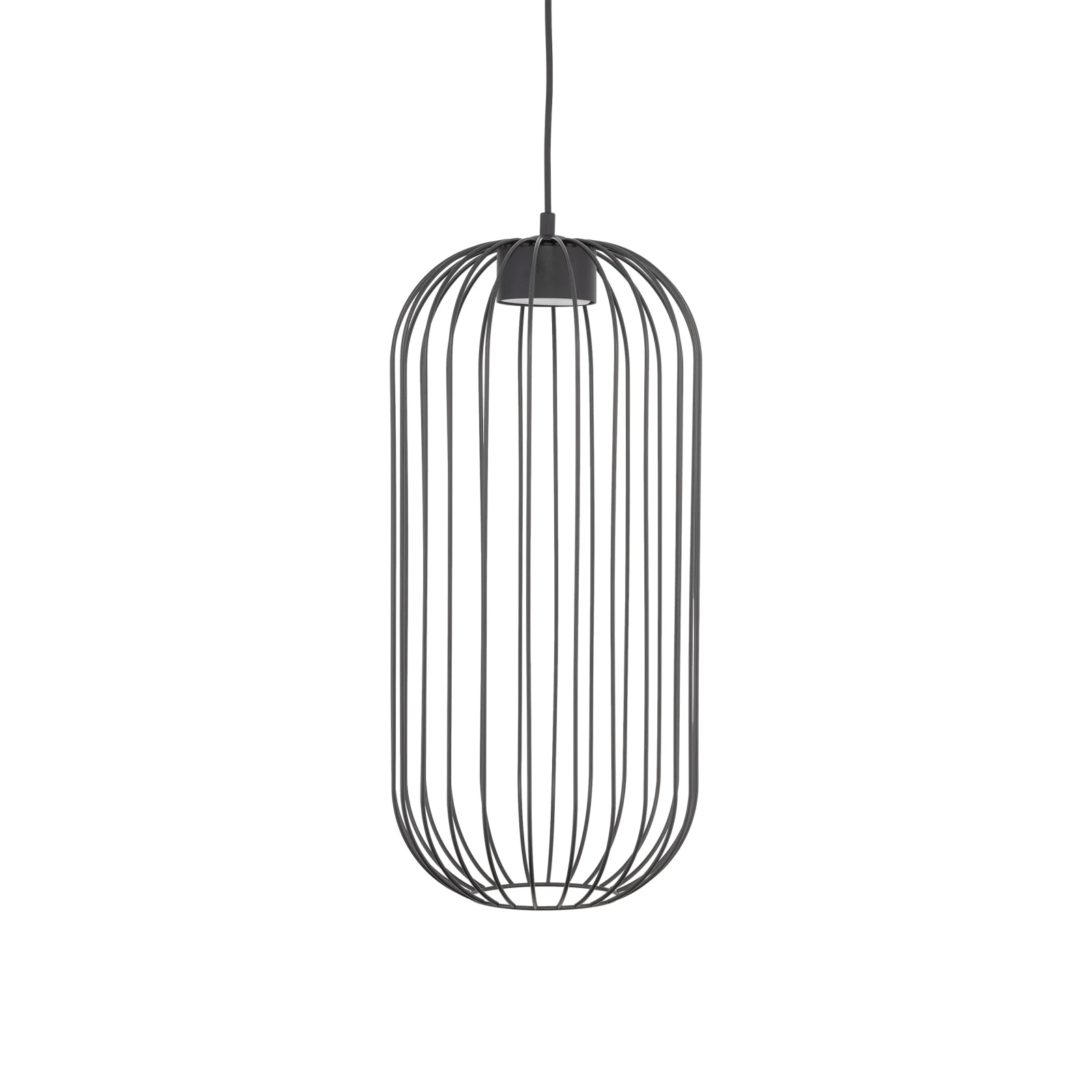 Pendant light 11 W – openwork, black, GX53