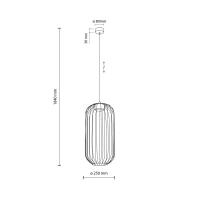 Pendant light 11 W – openwork, black, GX53 - Image 9