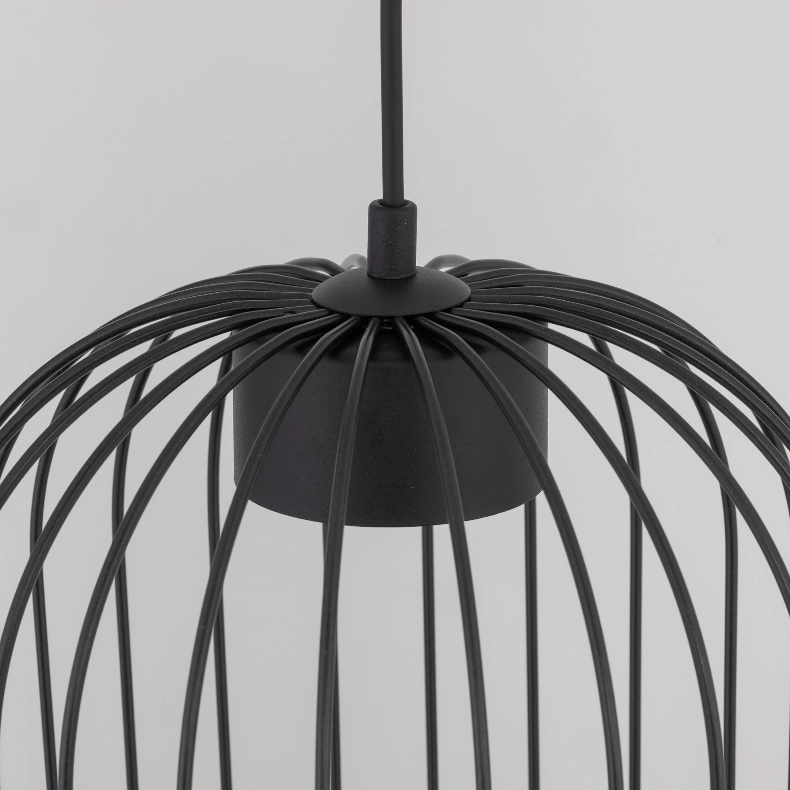 Pendant light 11 W – openwork, black, GX53