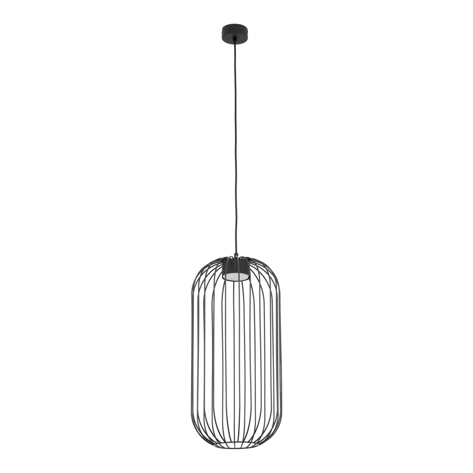 Pendant light 11 W – openwork, black, GX53