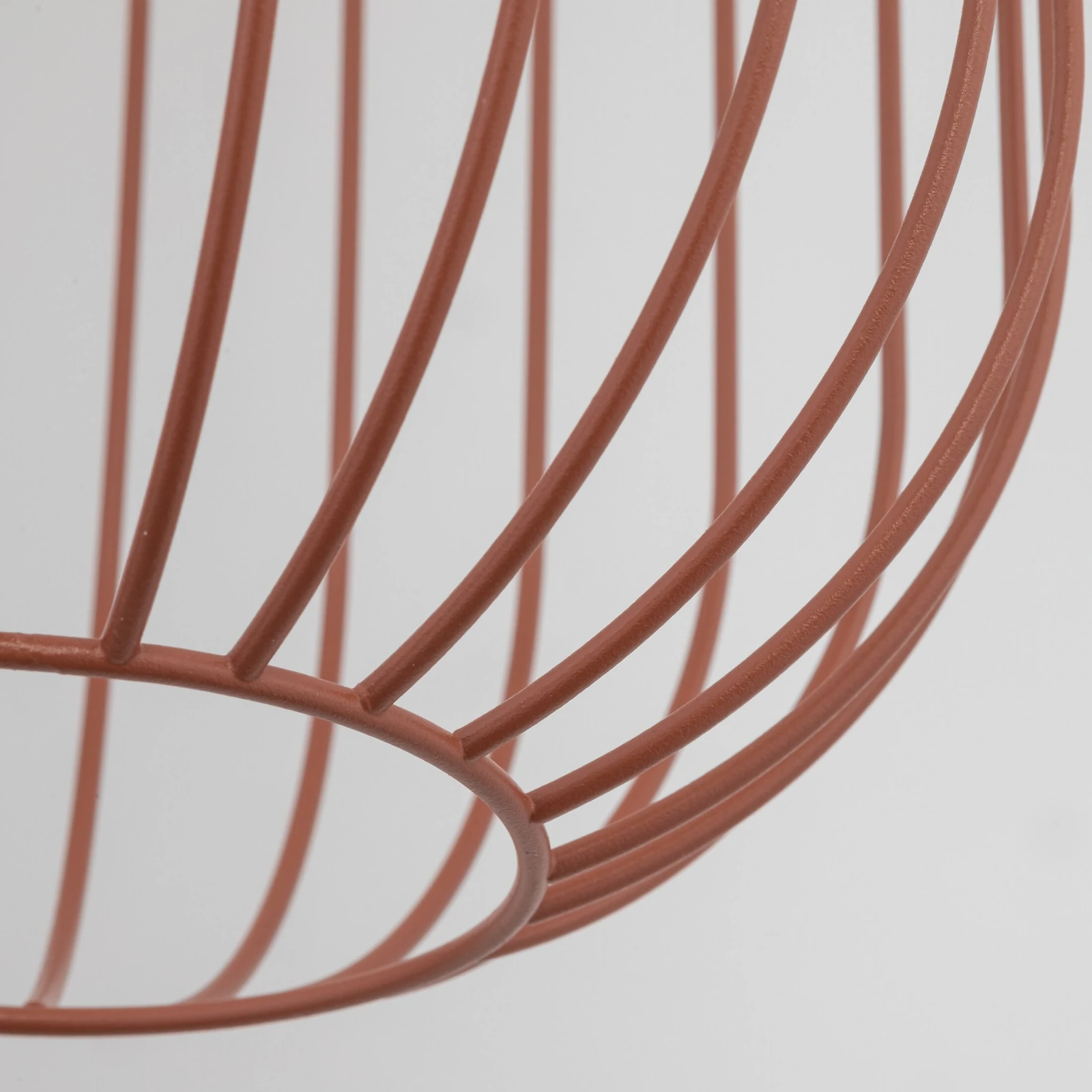 Pendant light SPHERA S – terracotta, openwork GX53 shade
