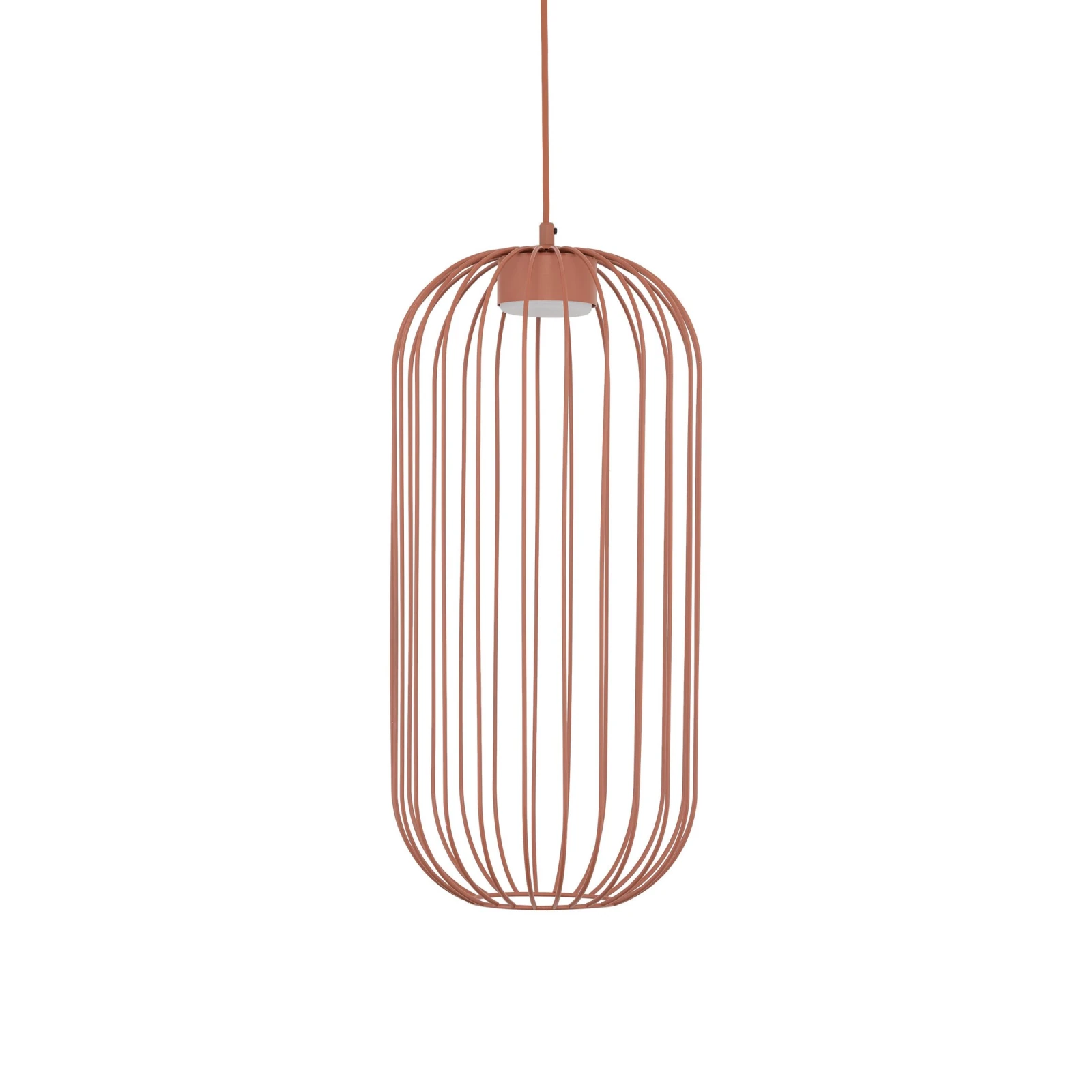 Pendant light SPHERA S – terracotta, openwork GX53 shade