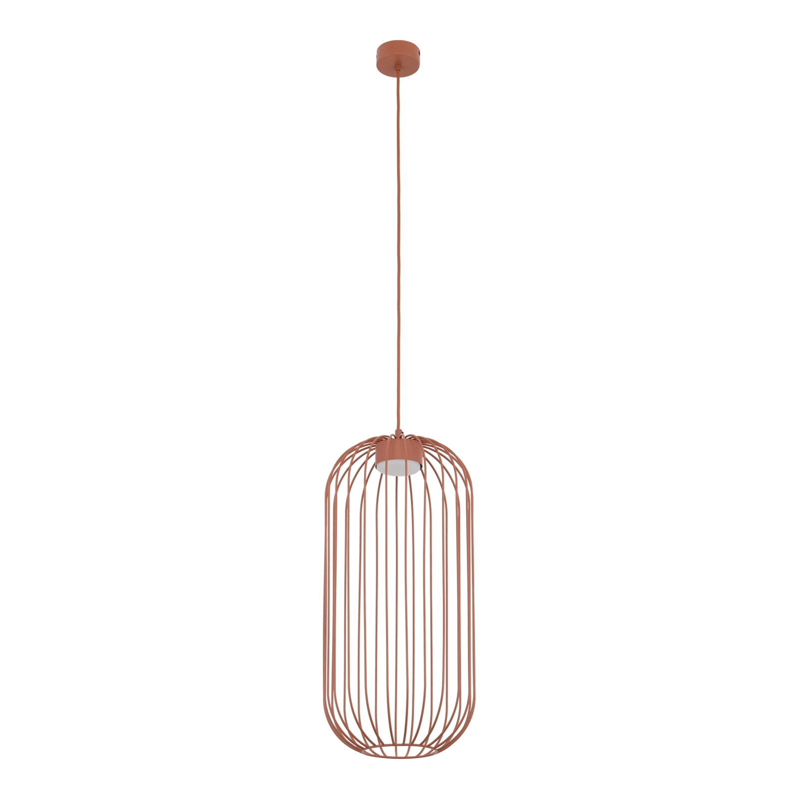 Pendant light SPHERA S – terracotta, openwork GX53 shade