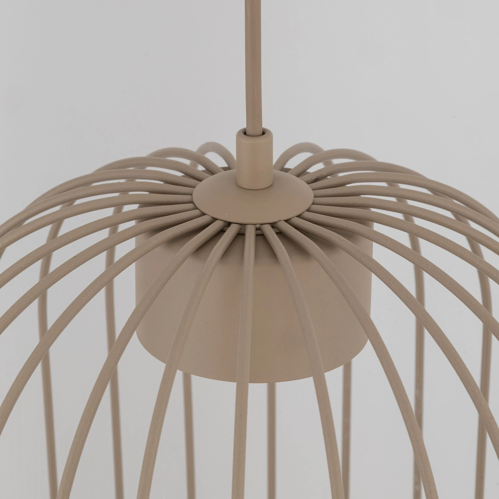 Pendant light SPHERA S – beige, openwork GX53 shade
