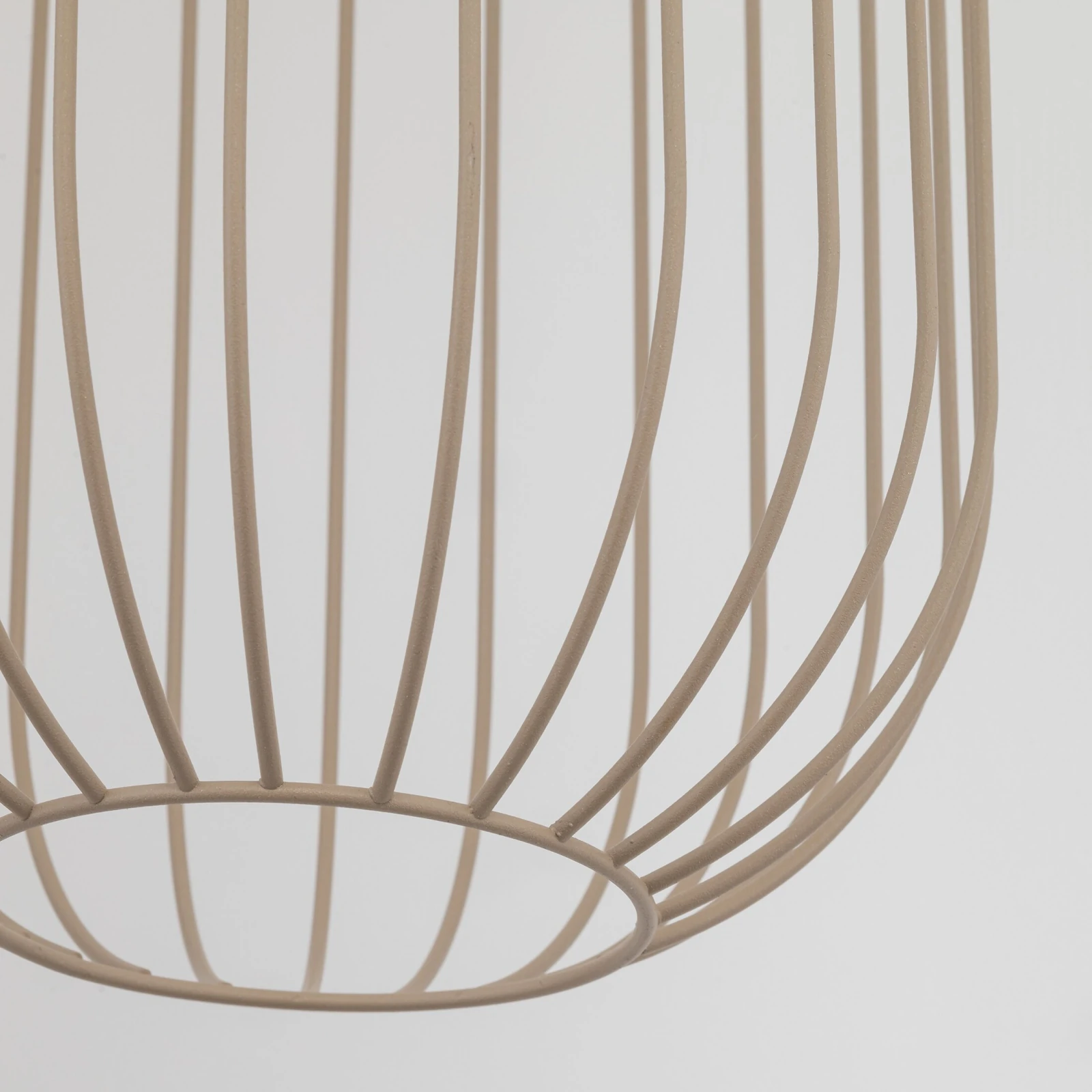 Pendant light SPHERA S – beige, openwork GX53 shade