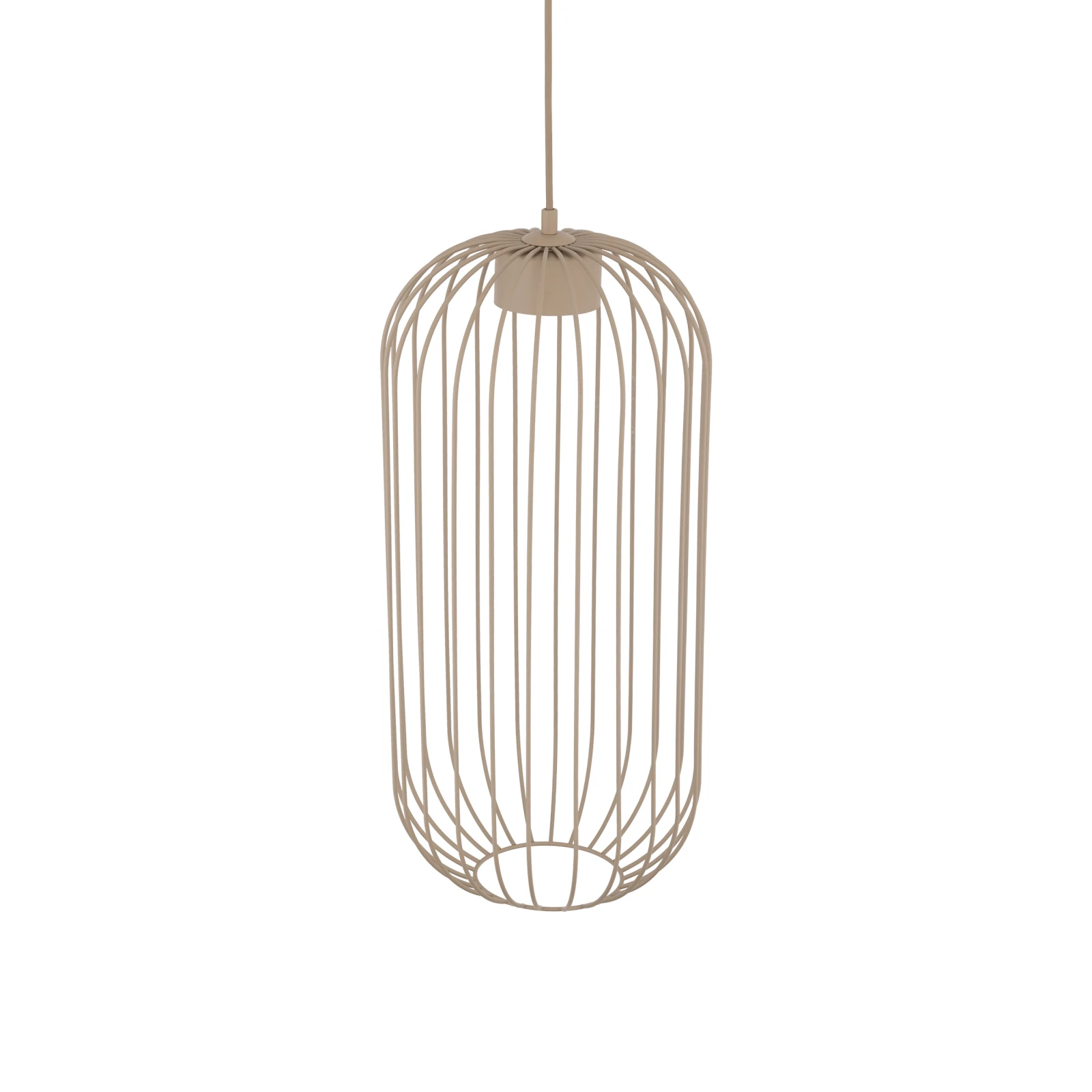 Pendant light SPHERA S – beige, openwork GX53 shade