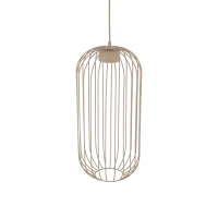 Pendant light SPHERA S – beige, openwork GX53 shade - Image 5