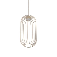 Pendant light SPHERA S – beige, openwork GX53 shade - Image 6