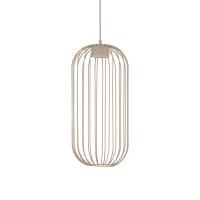 Pendant light SPHERA S – beige, openwork GX53 shade - Image 7