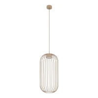 Pendant light SPHERA S – beige, openwork GX53 shade - Image 1