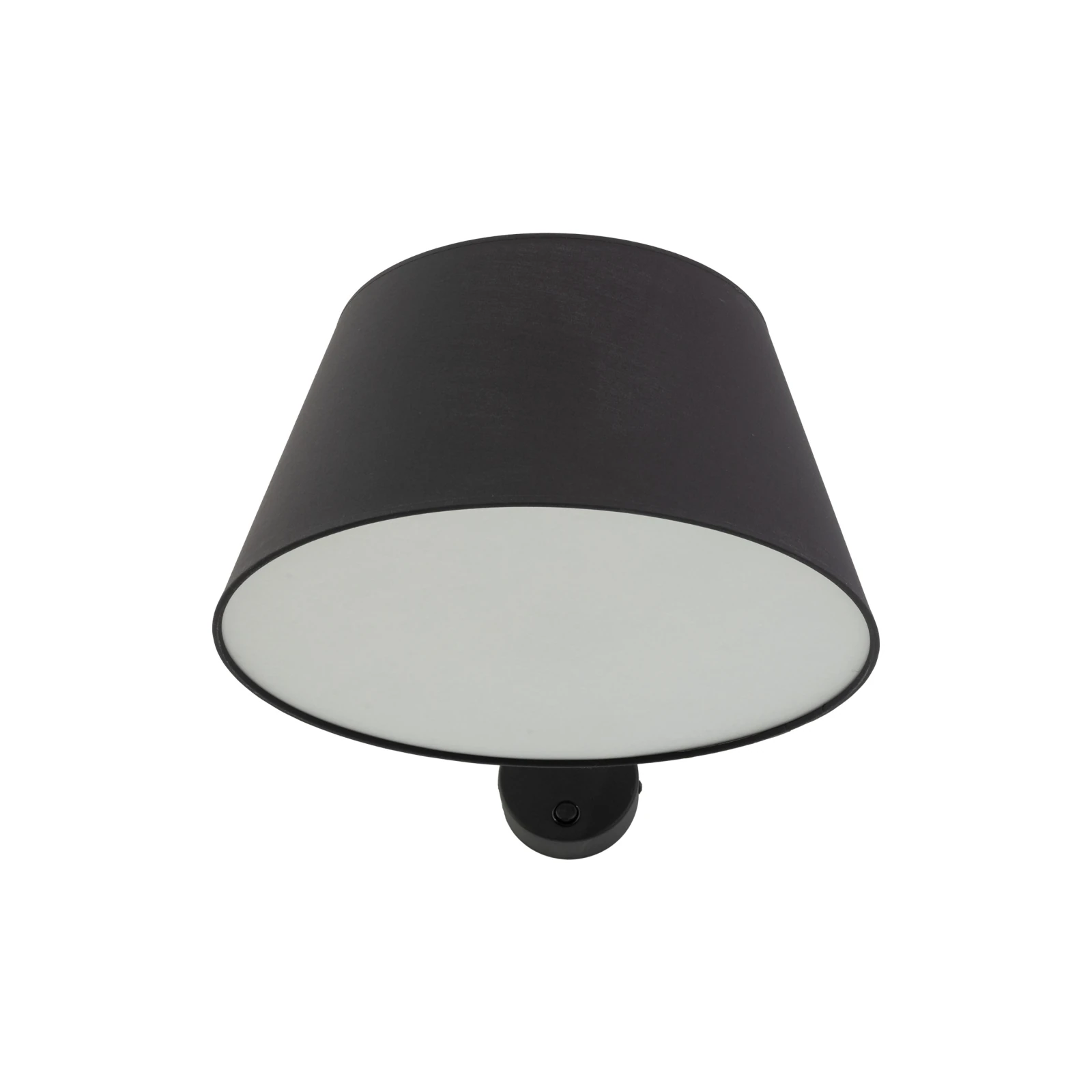 Wall light FORMO – black, fabric shade, E27