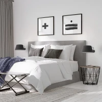Wall light FORMO – black, fabric shade, E27 - Image 1