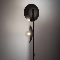 Floor lamp G9 – brown glass, twin shade accent - Image 3
