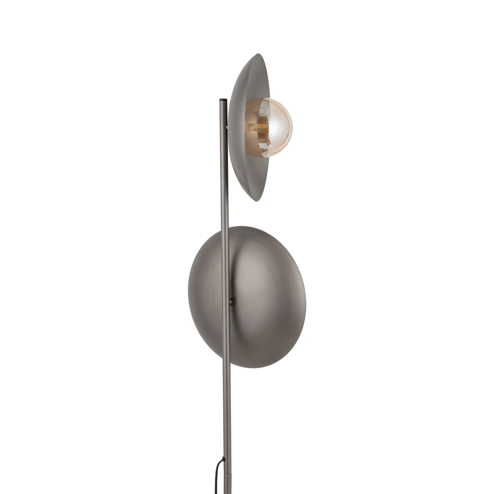 Floor lamp G9 – brown glass, twin shade accent