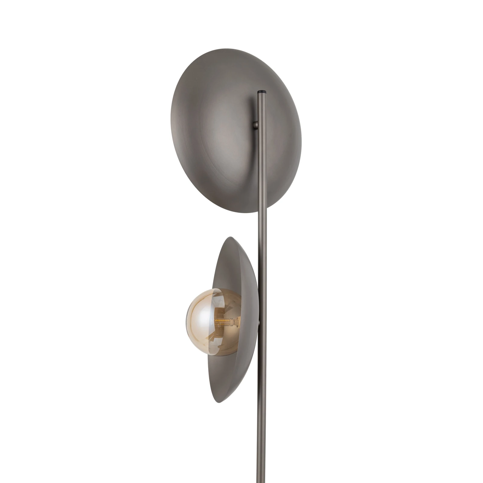 Floor lamp G9 – brown glass, twin shade accent