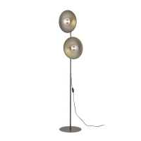 Floor lamp G9 – brown glass, twin shade accent - Image 7