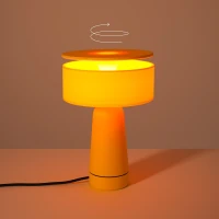 Table lamp 20 cm – round, yellow, G9 socket - Image 1