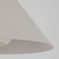 Pendant light S – conical, beige-grey, E27 - Image 3