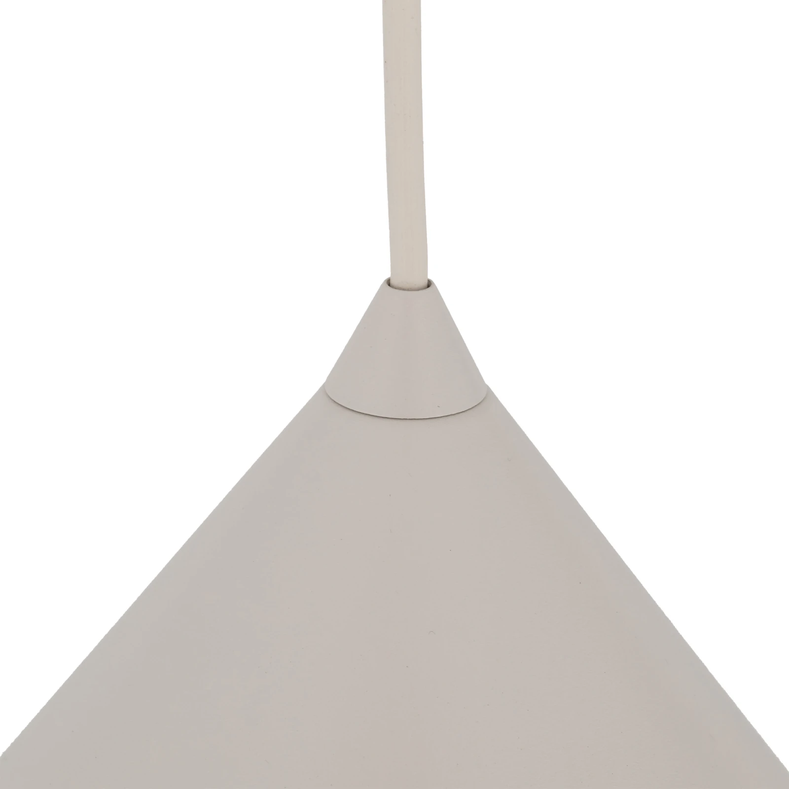 Pendant light S – conical, beige-grey, E27