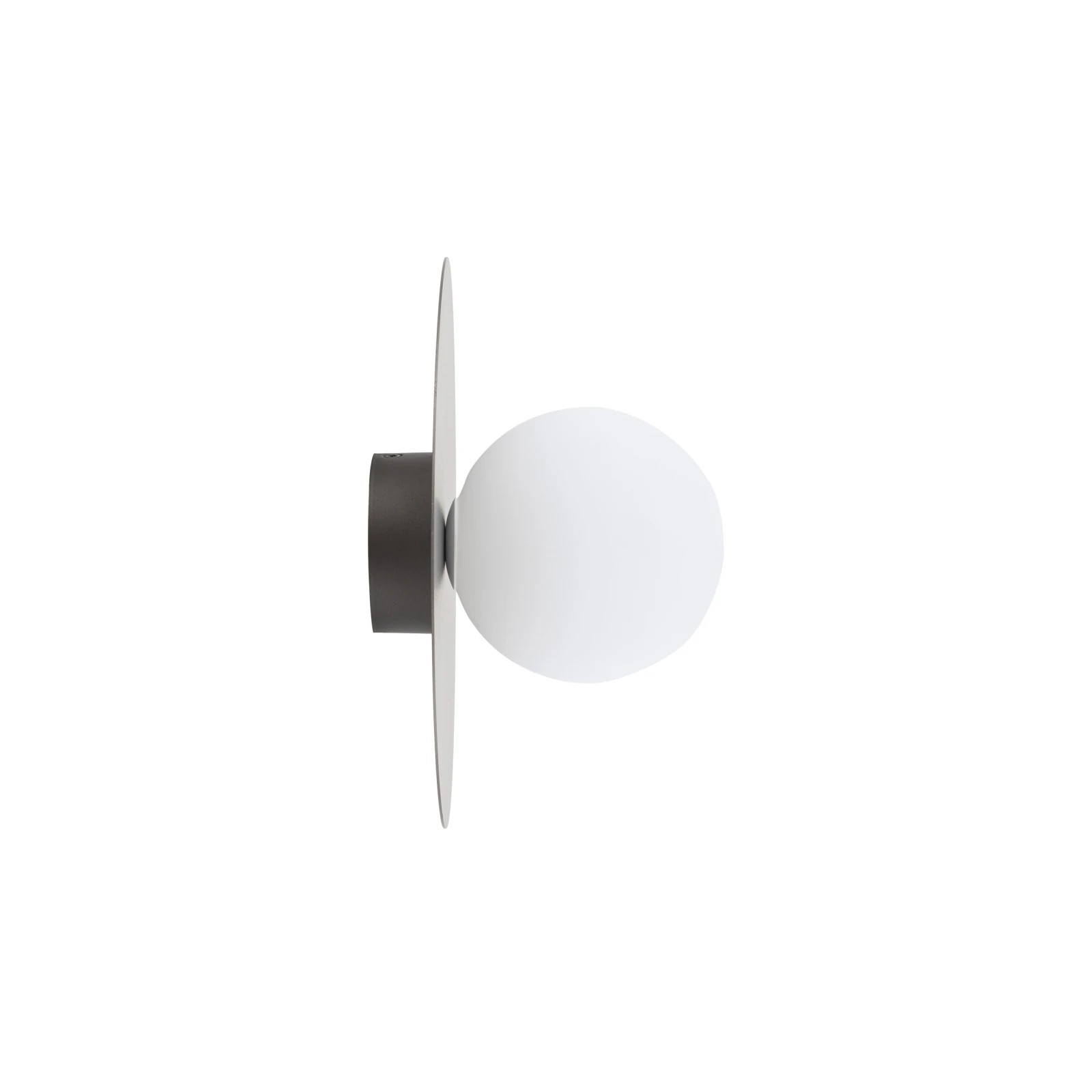 Wall light 8 W – round, brown and white, G9