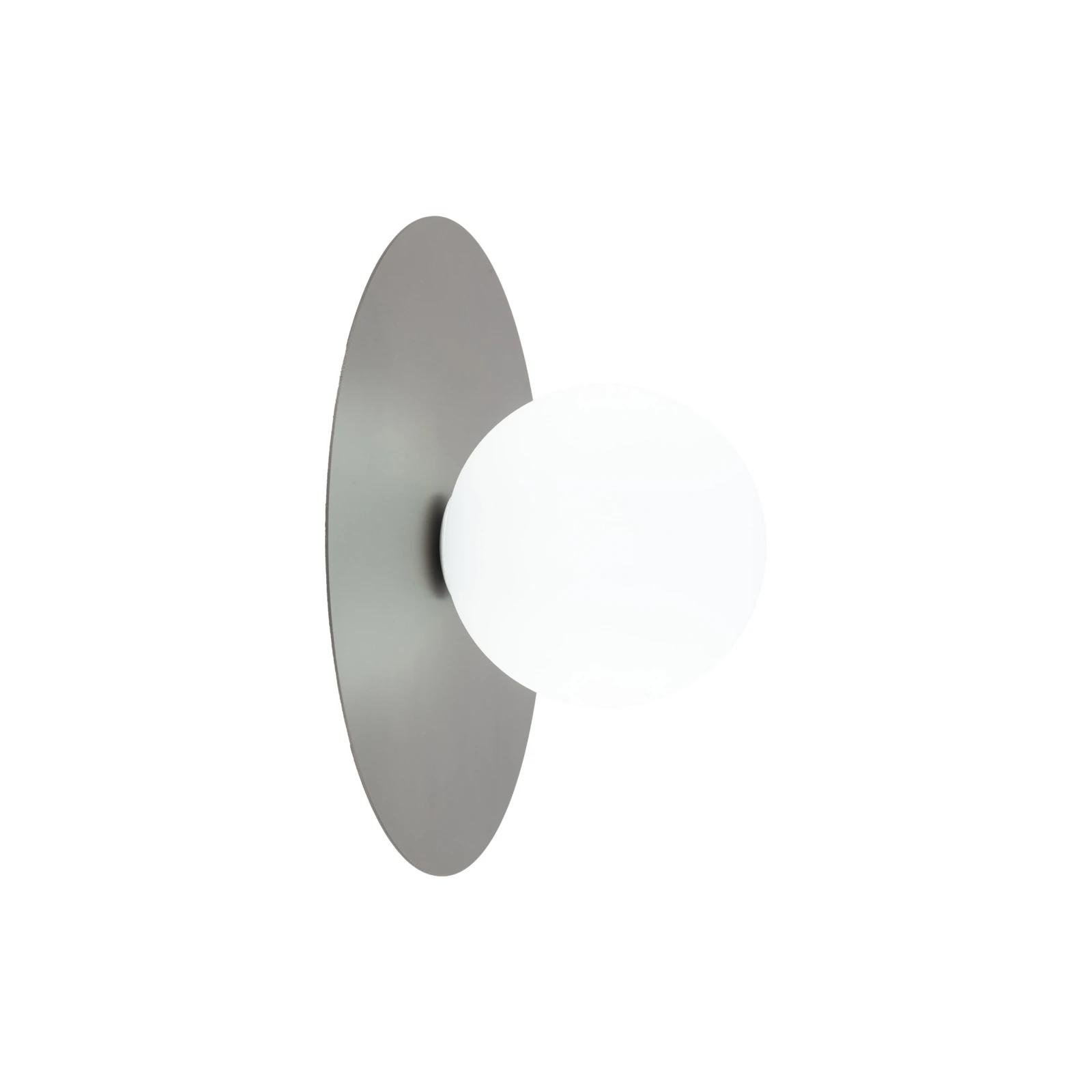 Wall light 8 W – round, brown and white, G9