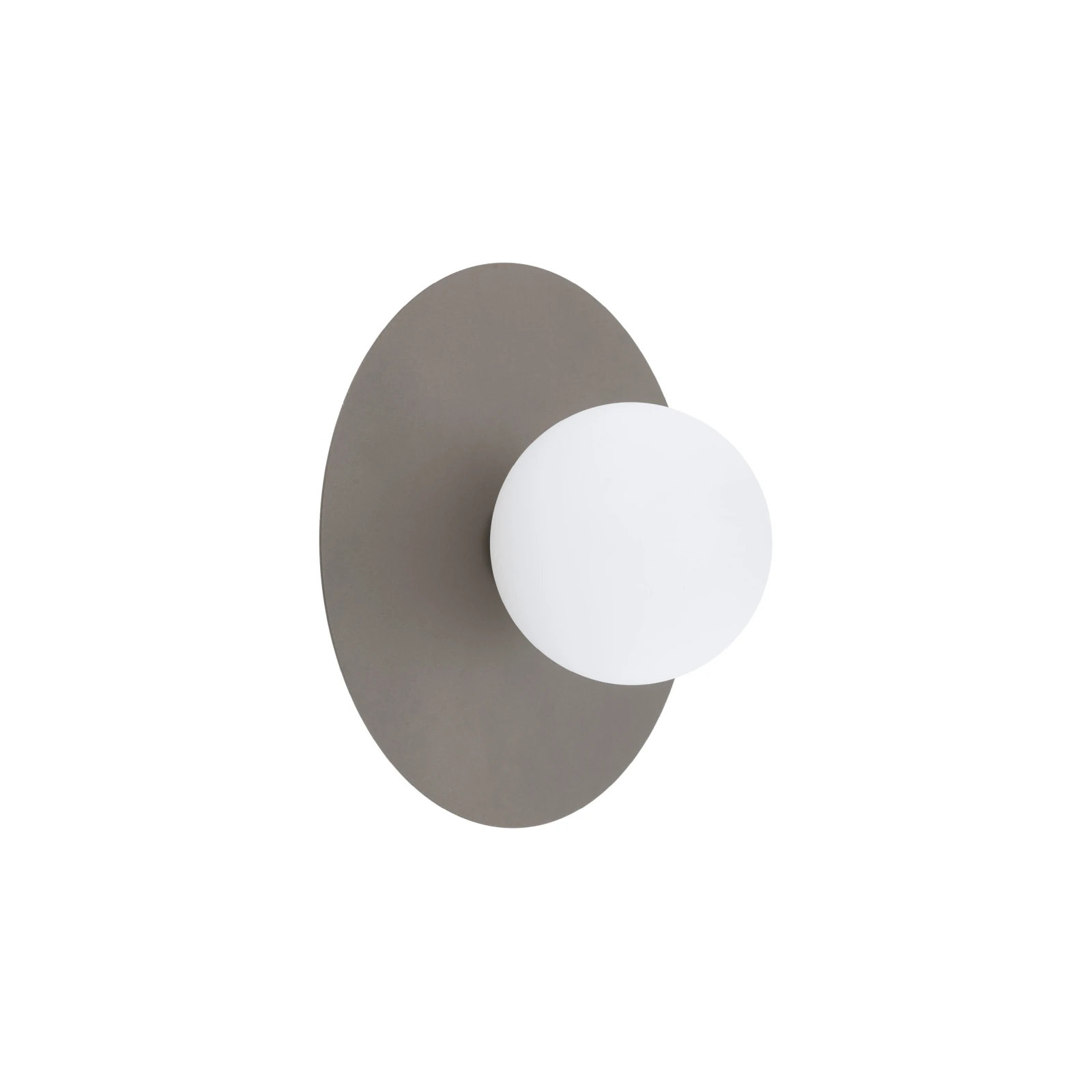 Wall light 8 W – round, brown and white, G9