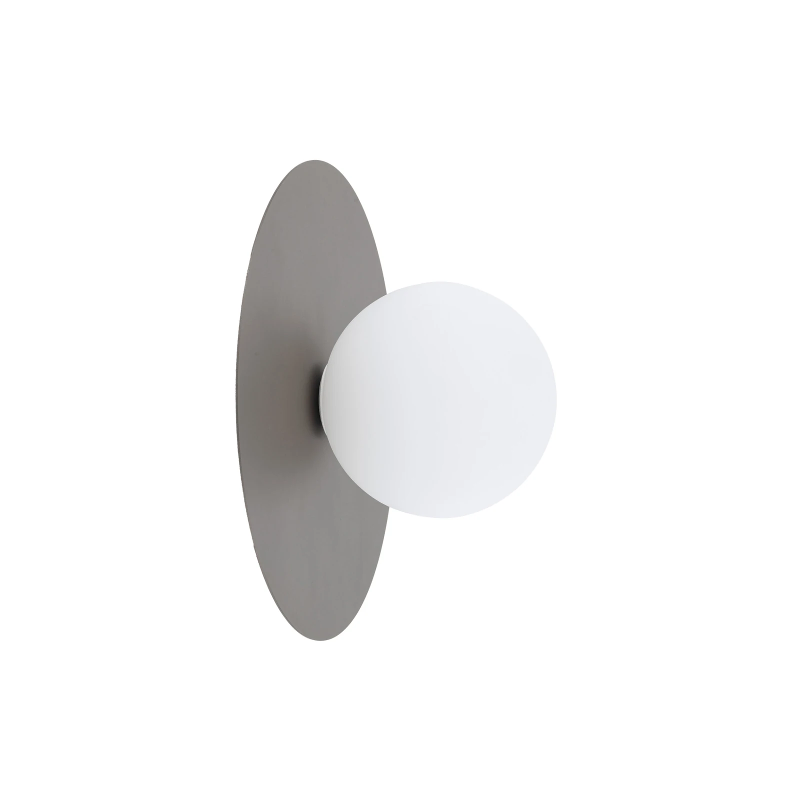 Wall light 8 W – round, brown and white, G9