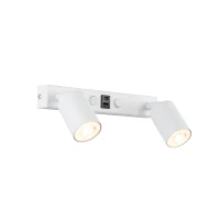 Wall light 10 W – double, white, GU10 with USB-C - Image 3