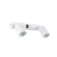 Wall light 10 W – double, white, GU10 with USB-C