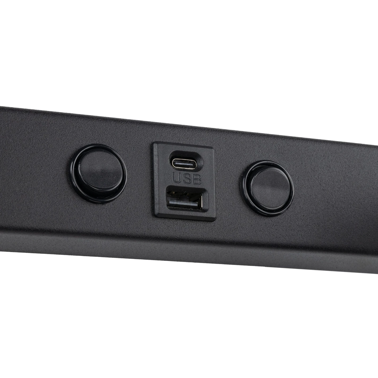 NEX wall light 8 W – black, 2xGU10, USB/C