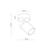 NEX ceiling light 10 W – white GU10, adjustable beam - Image 5