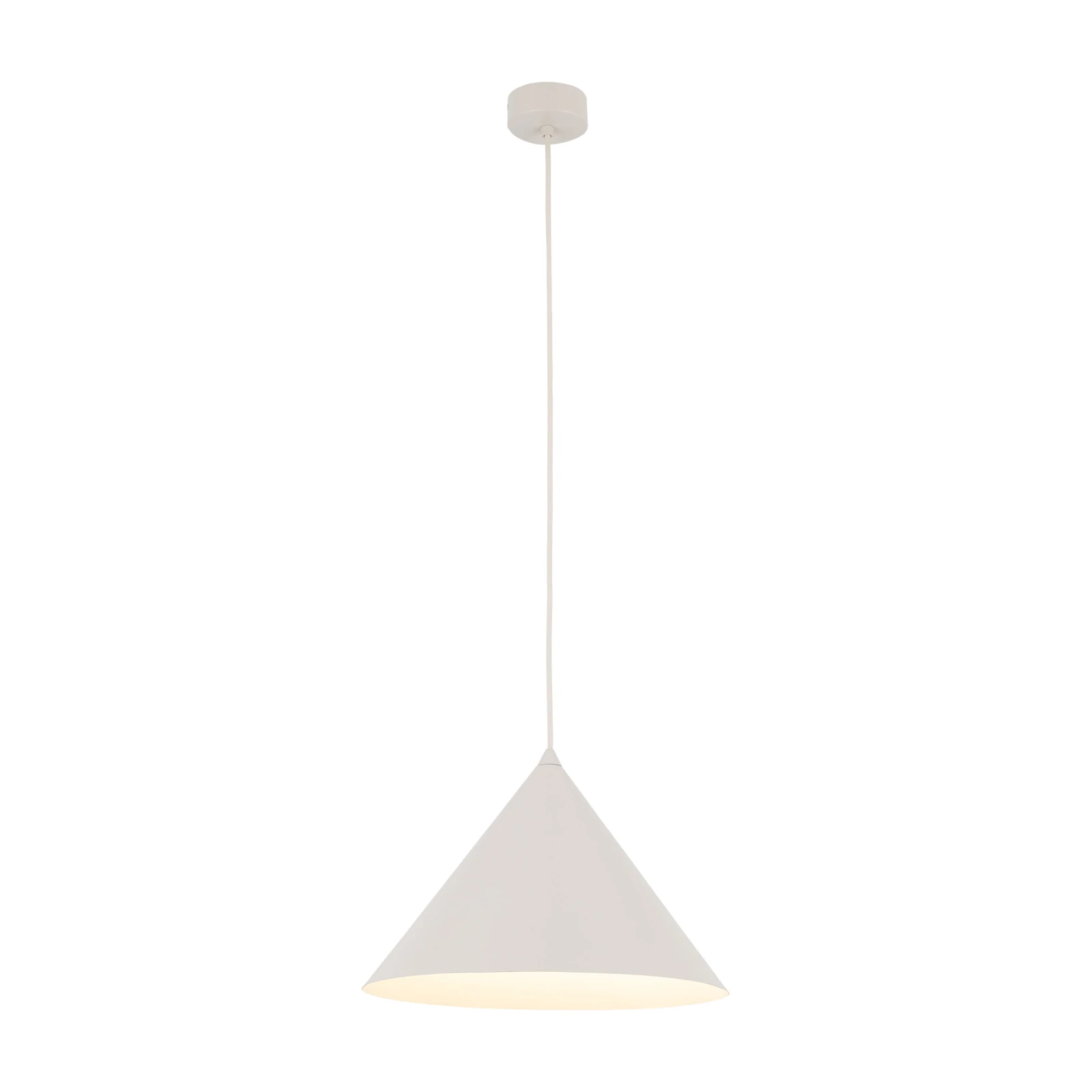CONO L pendant light 15 W – conical, grey beige finish
