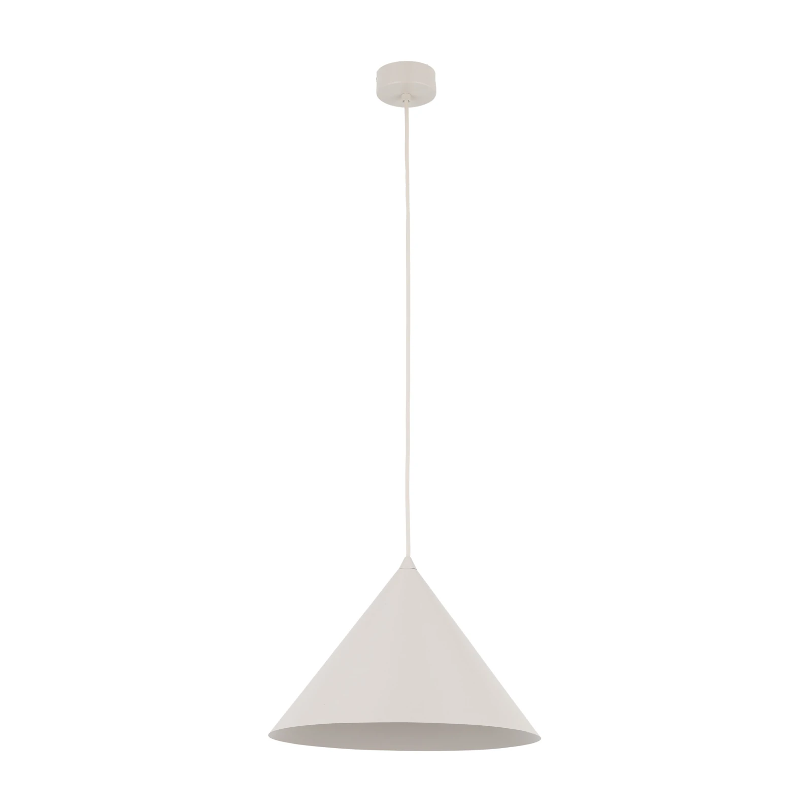 CONO L pendant light 15 W – conical, grey beige finish