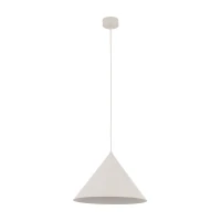 CONO L pendant light 15 W – conical, grey beige finish - Image 1