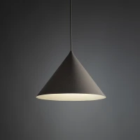 CONO L pendant light 15 W – conical, grey beige finish - Image 2