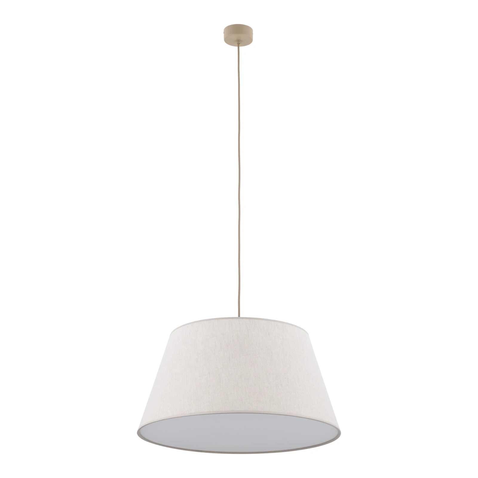 FORMO pendant light 15 W – beige fabric shade