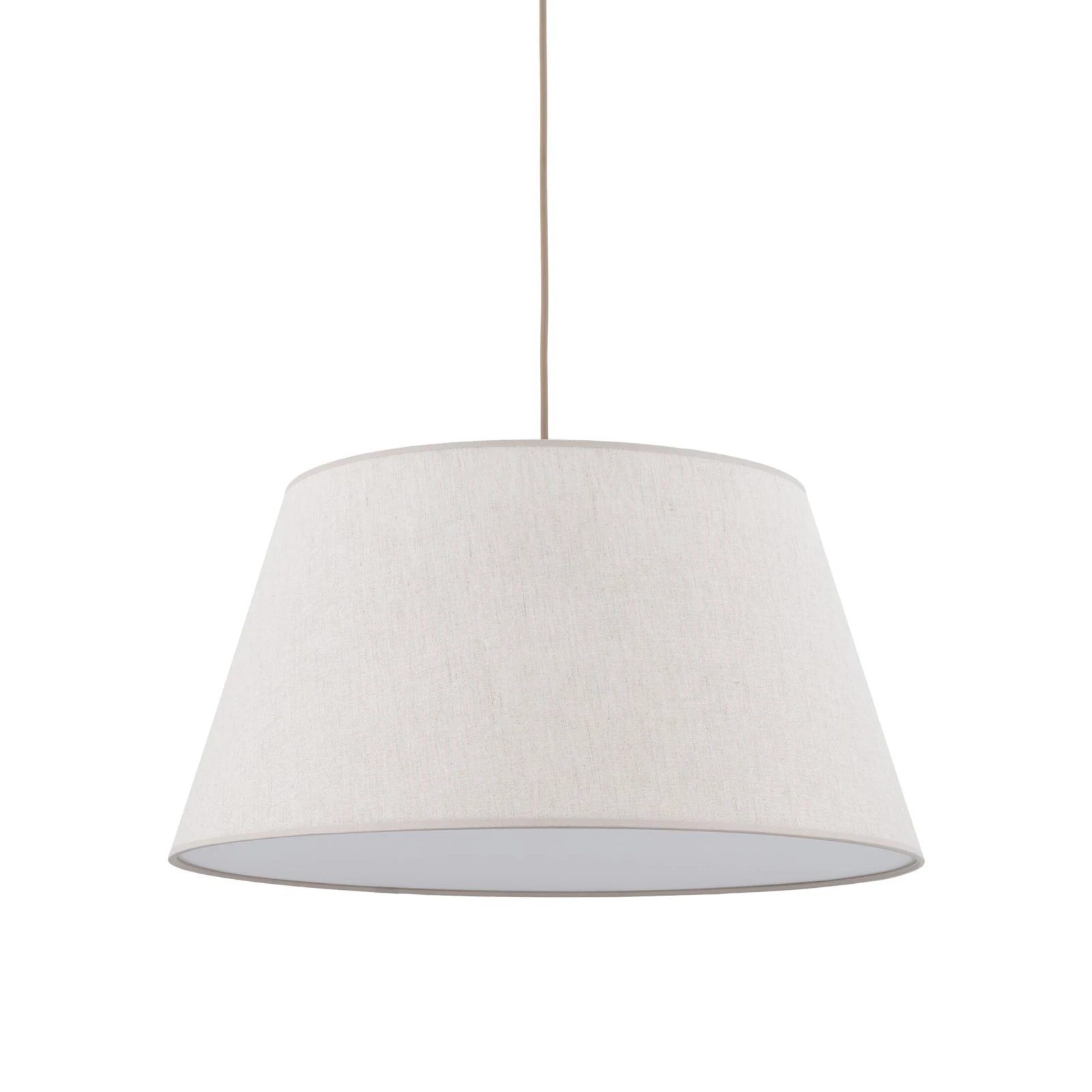 FORMO pendant light 15 W – beige fabric shade