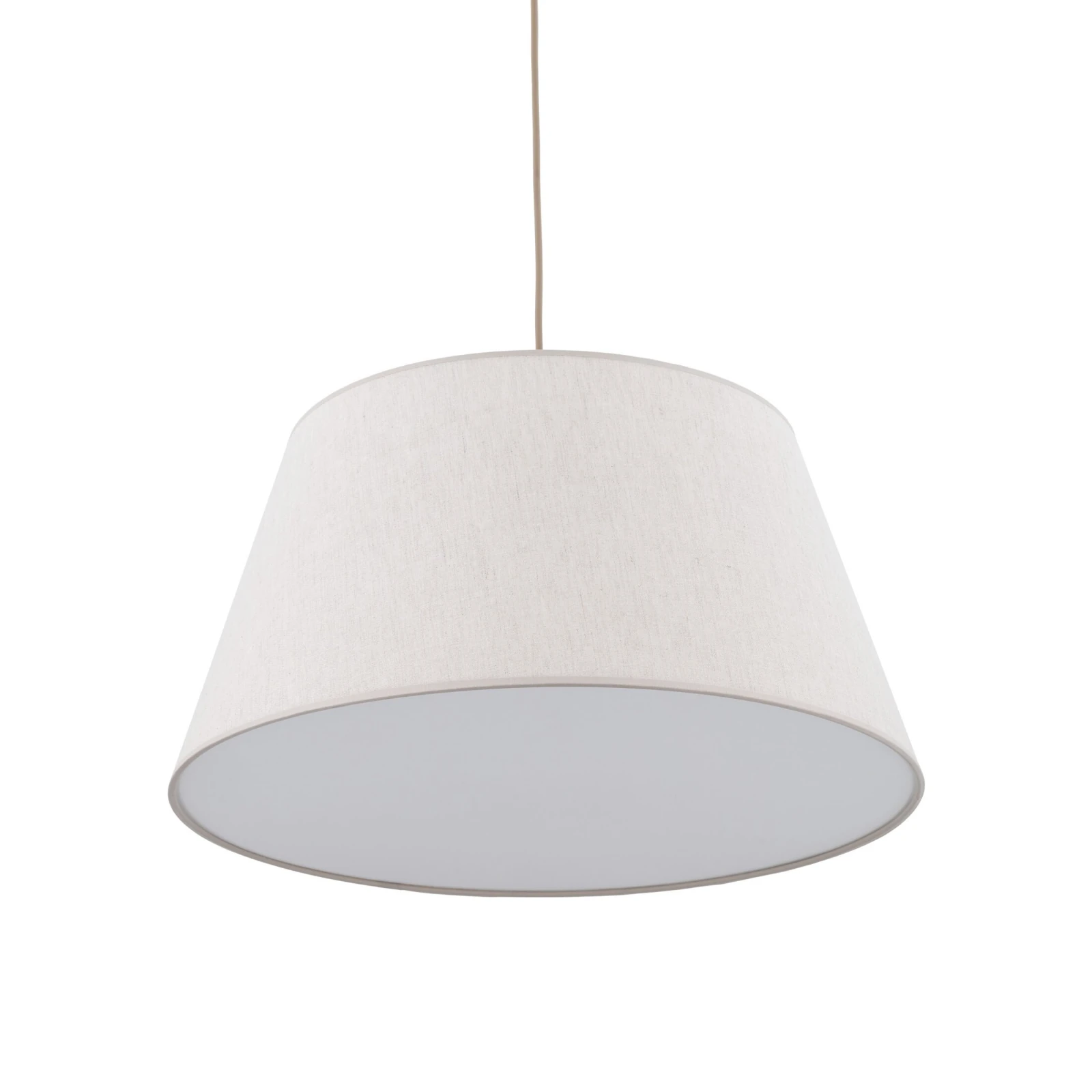 FORMO pendant light 15 W – beige fabric shade