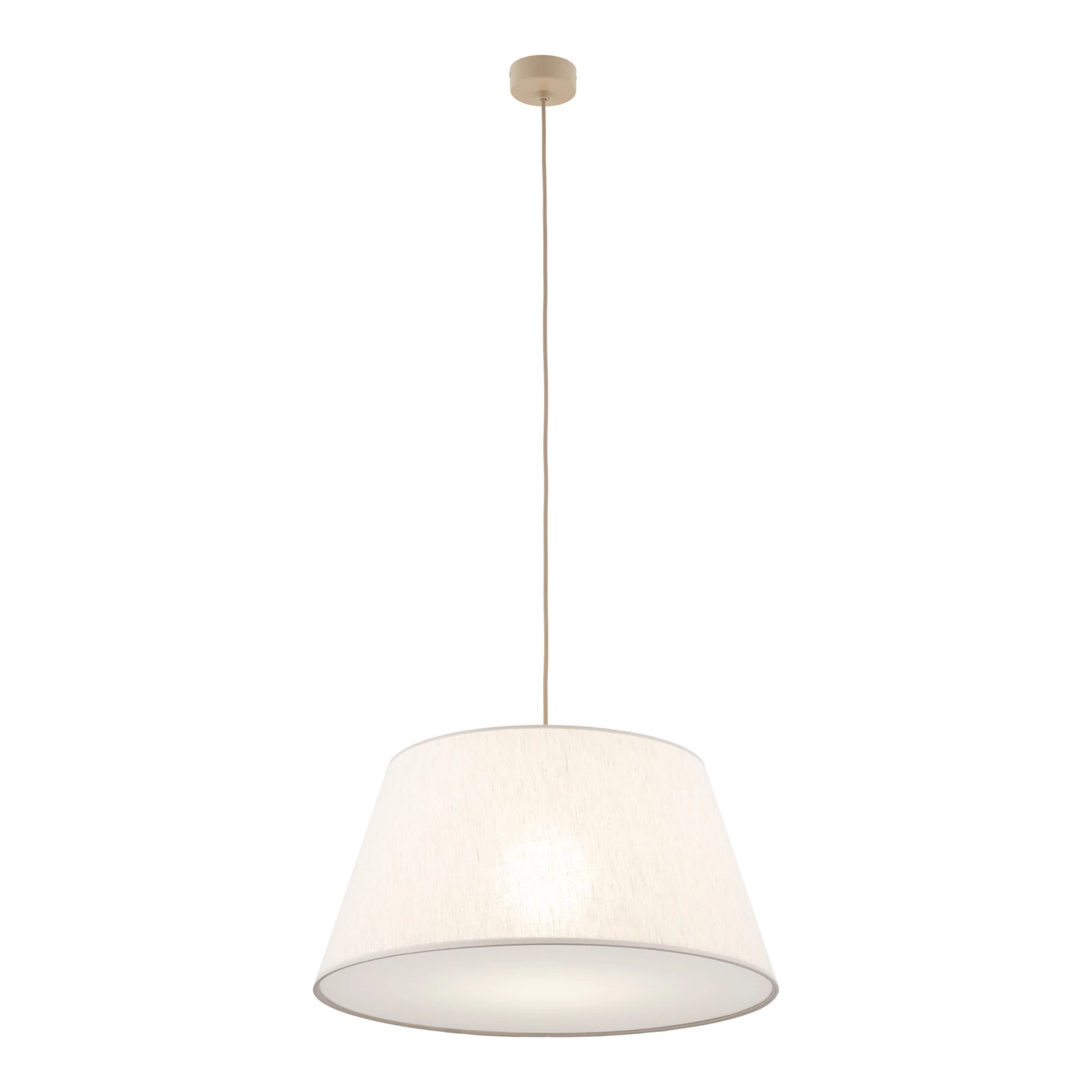 FORMO pendant light 15 W – beige fabric shade