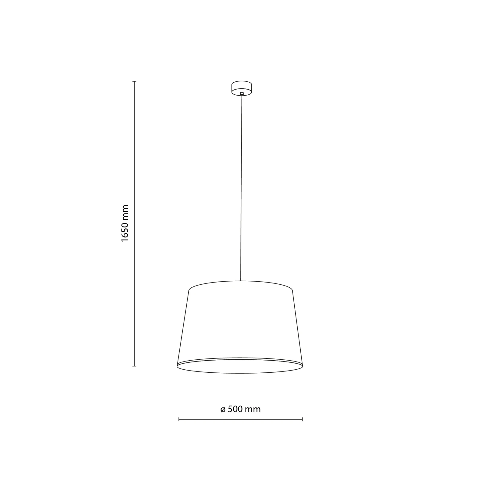 FORMO pendant light 15 W – beige fabric shade