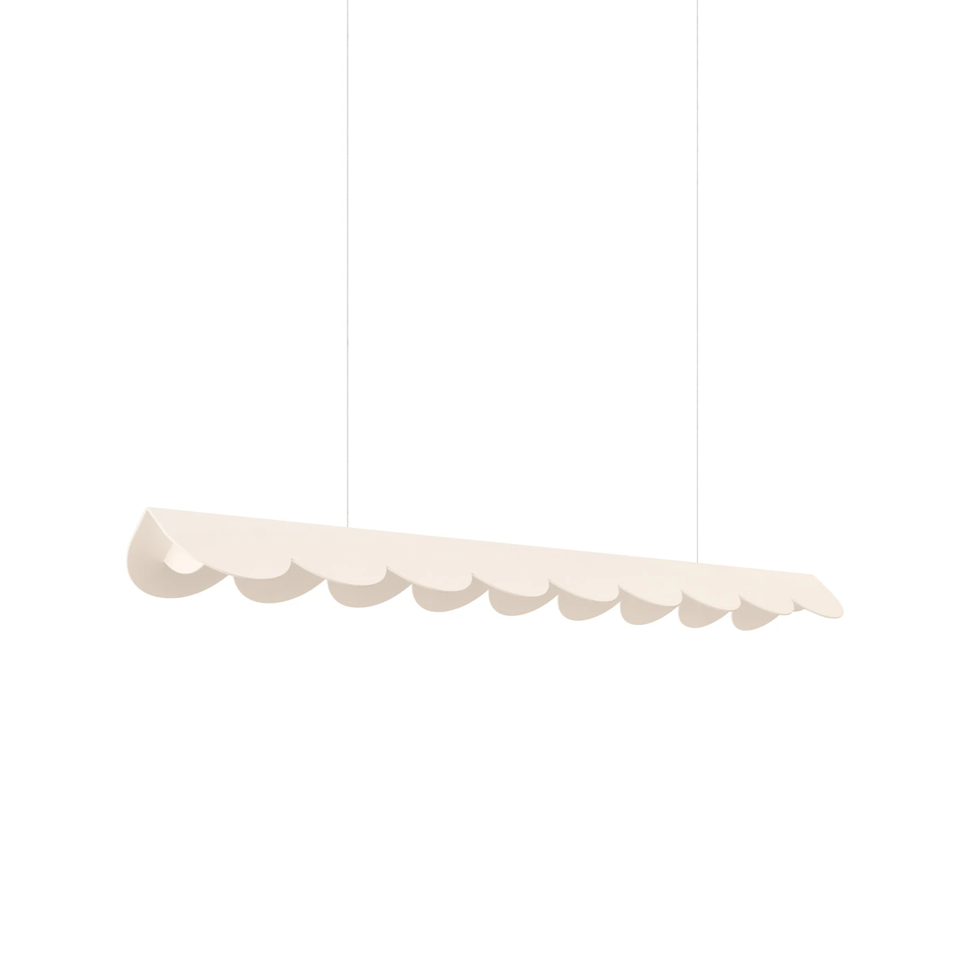 Pakabinamas šviestuvas 98,5 cm – banguota linija, smėlinis, CRI93