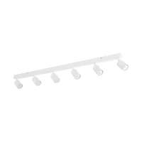 NEX ceiling light 60 W – linear, white, 6xGU10 - Image 1