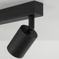 NEX ceiling light 60 W – linear, black, 6xGU10 - Image 3
